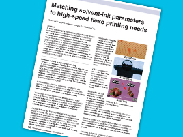 Matching Solvent-ink Parameters for Flexo Printing