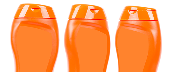 Fanchon orange in blow molded bottle application