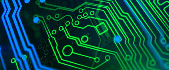 Green-Blue-Printed-Circuits-Board