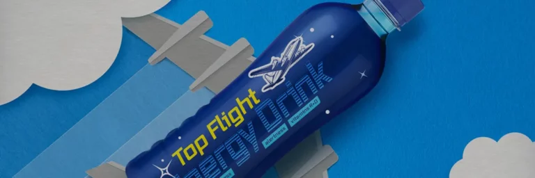 energy-drink-transforms-into-plane-sustainable-label-packaging