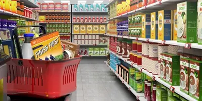 grocery-store-shelves-shopping-basket