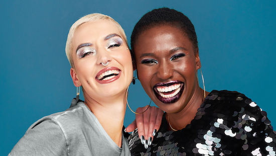 Two-Women-With-Metallic-Eyeshadow