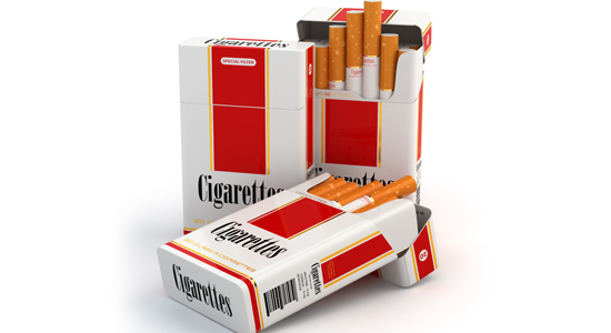 Cigarette-red-white-packaging