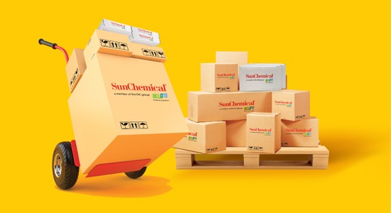 corrugated-SunChemical-logoed-boxes