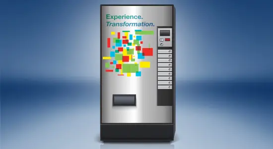 vending-machine-with-printed-SunChemical-color-tiles-Experience-Transformation-logo