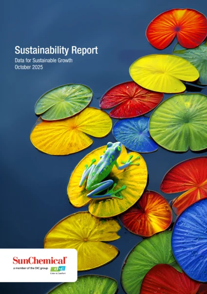 SunChemical-Sustainability-Report-Cover-2025-Frog-Lily-Pads